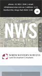 Mobile Screenshot of nwsurveys.com.au